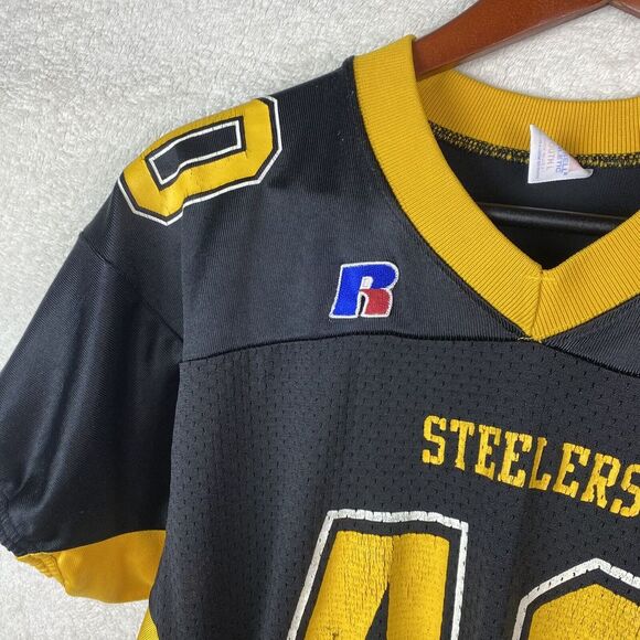 VTG Youth Russell Athletic Pittsburgh Steelers Mesh 40 Jersey Size L Made In USA - Picture 3 of 11